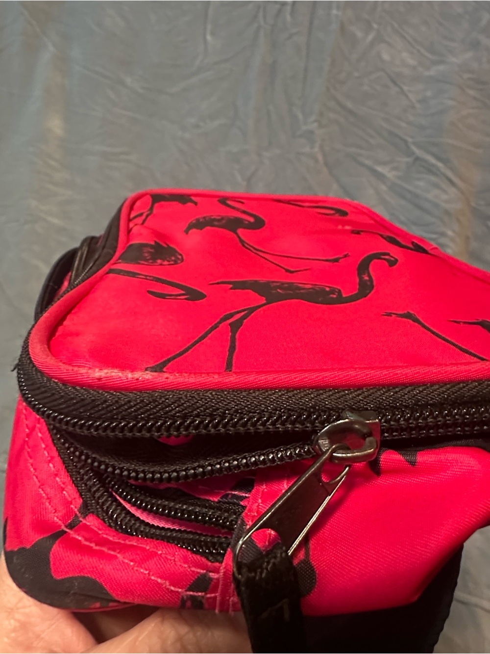 Y2K Pink Flamingo Fanny Pack Belt Bag Neon Hot Pink Waist Bag Festival Retro - Picture 6 of 8